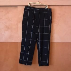Luca for Wildfang/ Malek Trouser navy check pants